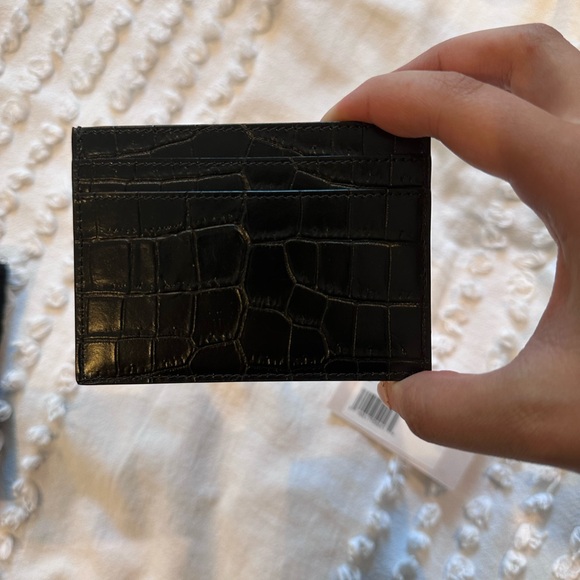 Saint Laurent crocodile embossed card holder - Picture 3 of 3